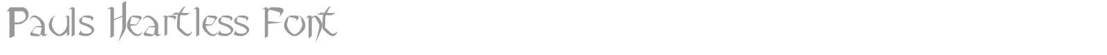Pauls Heartless font preview
